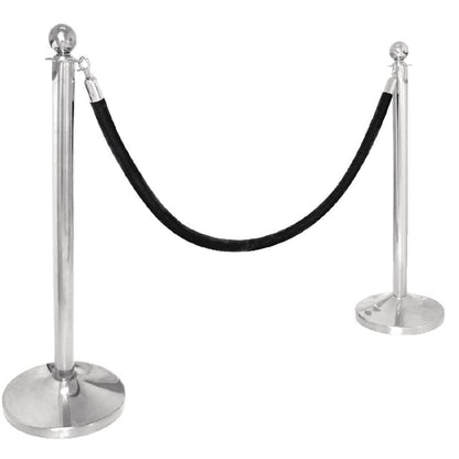 Bolero Stainless Steel Ball Top Barrier Post s651