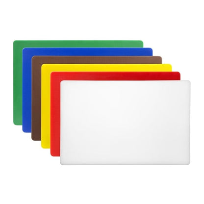 Hygiplas Low Density 6-Piece Chopping Board Set 455x305x20mm s677