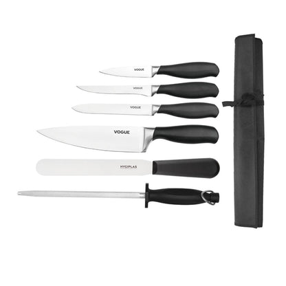 Vogue Soft Grip 6-Piece Knife Set with Wallet s725