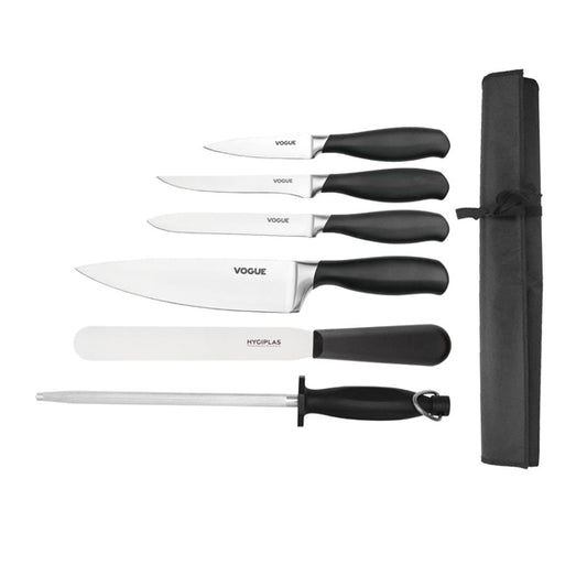 Vogue Soft Grip 6-Piece Knife Set with Wallet s725