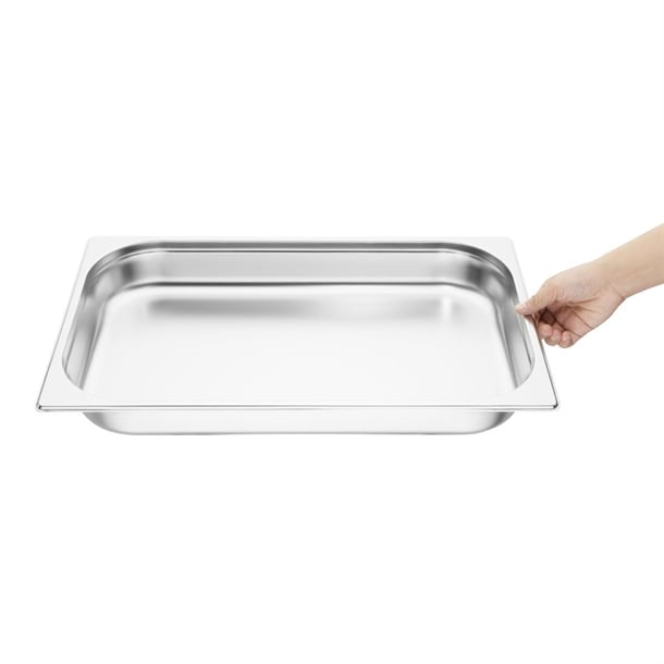 Vogue Stainless Steel 1/1 Gastronorm Trays 65mm (6 Pack) s895
