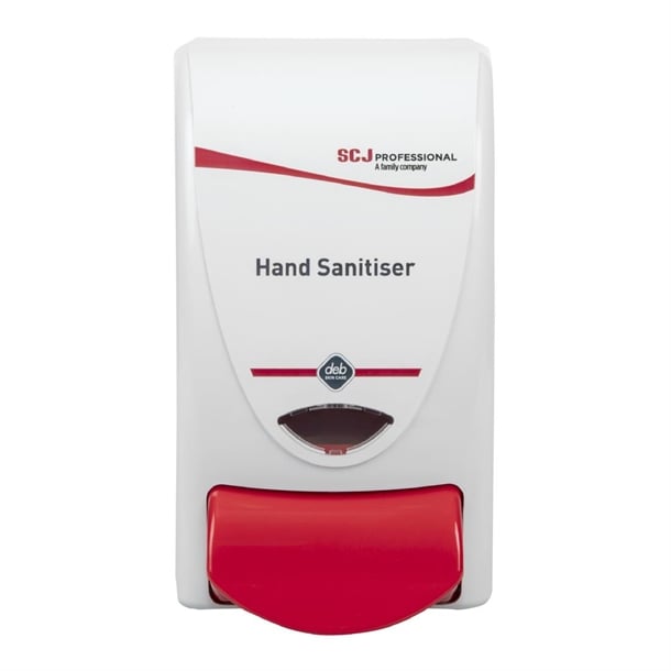 Deb Hand Sanitiser Dispenser and 3 Unperfumed Foam Hand Sanitisers 1Ltr sa457