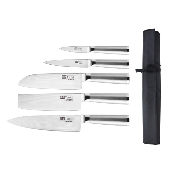 Vogue Tsuki 6-Piece Knife Set with Wallet Series sa459