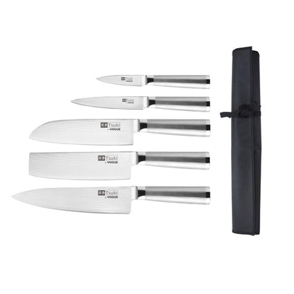 Vogue Tsuki 6-Piece Knife Set with Wallet Series sa459