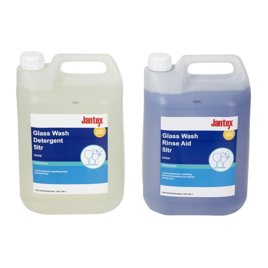 Jantex Glasswasher Detergent and Rinse Aid Concentrate 5Ltr (2 Pack) sa487