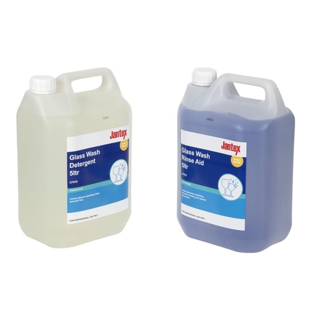 Jantex Glasswasher Detergent and Rinse Aid Concentrate 5Ltr (2 Pack) sa487