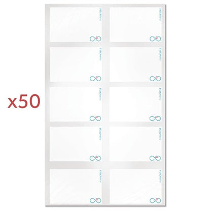 Puracycle Reusable Blank Label Pack (50 Labels, 2 Cloths) + Free Pens sa490