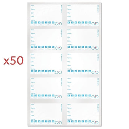 Puracycle Reusable Day Label Pack (50 Labels, 2 Cloths) + Free Pens sa491