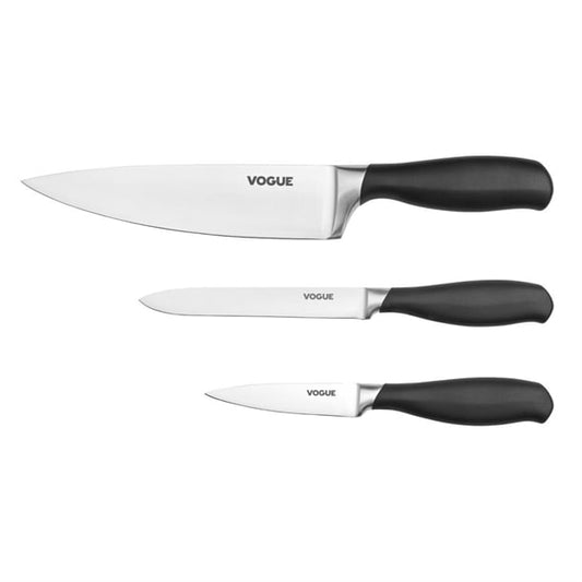 Vogue Prep Like A Pro 3-Piece Soft Grip Knife Set sa613