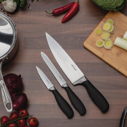 Vogue Prep Like A Pro 3-Piece Soft Grip Knife Set sa613