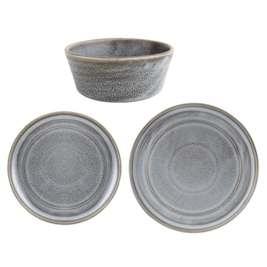 Olympia Cavolo Serve Like A Pro 18-Piece Charcoal Dusk Dinner Set sa623