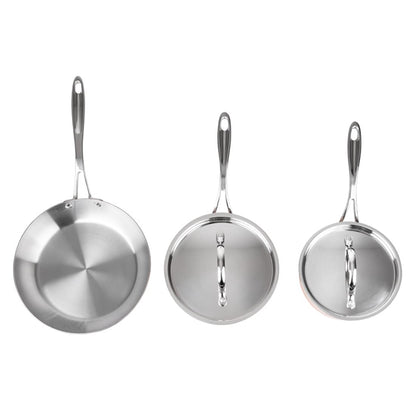 Vogue Cook Like A Pro 3-Piece Tri-Wall Copper Cookware Set sa655