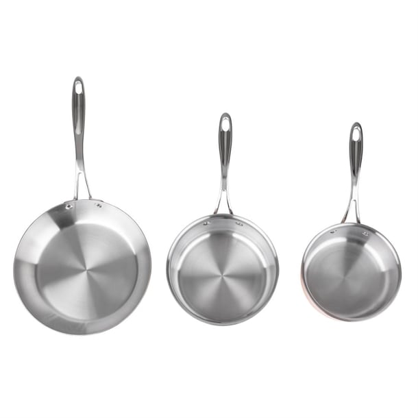 Vogue Cook Like A Pro 3-Piece Tri-Wall Copper Cookware Set sa655