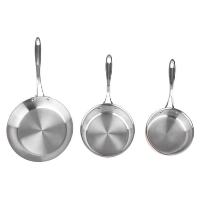Vogue Cook Like A Pro 3-Piece Tri-Wall Copper Cookware Set sa655