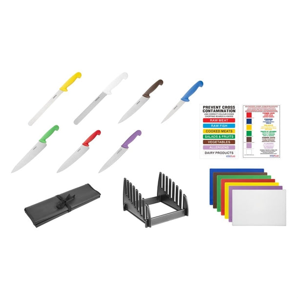 Hygiplas Colour-Coded 17-Piece Food Safety Starter Kit sa698