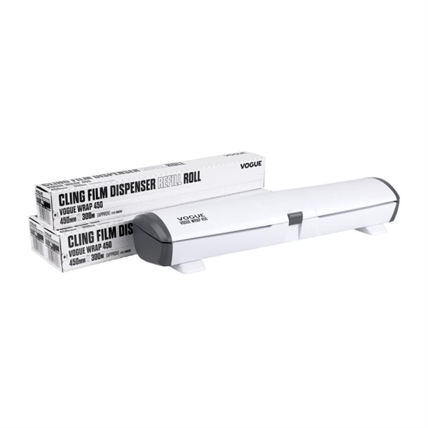 Vogue Wrap 450 Dispenser and Cling Film Refill Bundle sa786