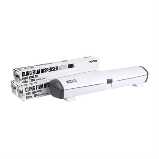 Vogue Wrap 450 Dispenser and Cling Film Refill Bundle sa786
