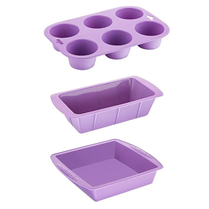 Hygiplas Flexible Silicone Purple Baking Set (3 Pack) sa797