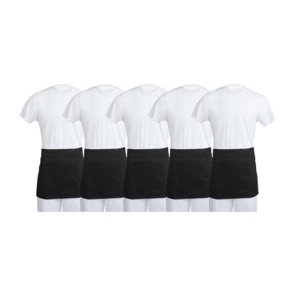 Whites Waist Aprons Black (5 Pack) sa844