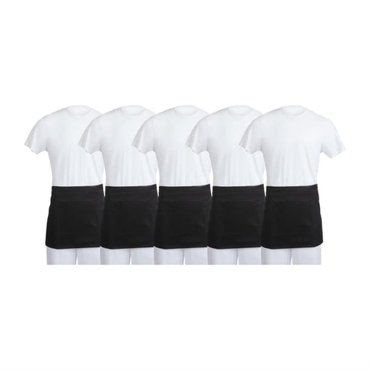 Whites Waist Aprons Black (5 Pack) sa844