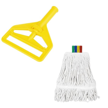 Jantex Connect Wide Kentucky Cotton Mop Head Yellow 400g sa862