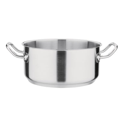 Vogue Stainless Steel Casserole Pan 24cm t149