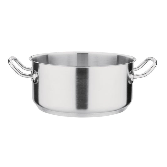 Vogue Stainless Steel Casserole Pan 24cm t149