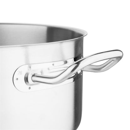 Vogue Stainless Steel Casserole Pan 28cm t177
