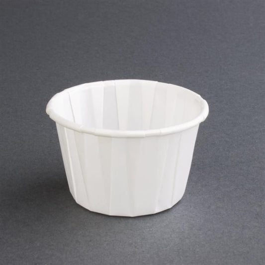 4 Aces Recyclable Paper Sauce Pots Medium 2oz (250 Pack) cx081