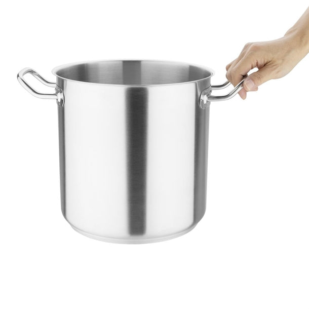 Vogue Stainless Steel Deep Stock Pot 24cm t192