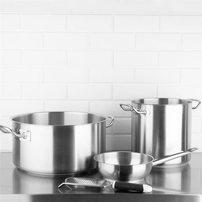 Vogue Stainless Steel Deep Stock Pot 24cm t192