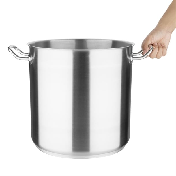 Vogue Stainless Steel Deep Stock Pot 30cm t193