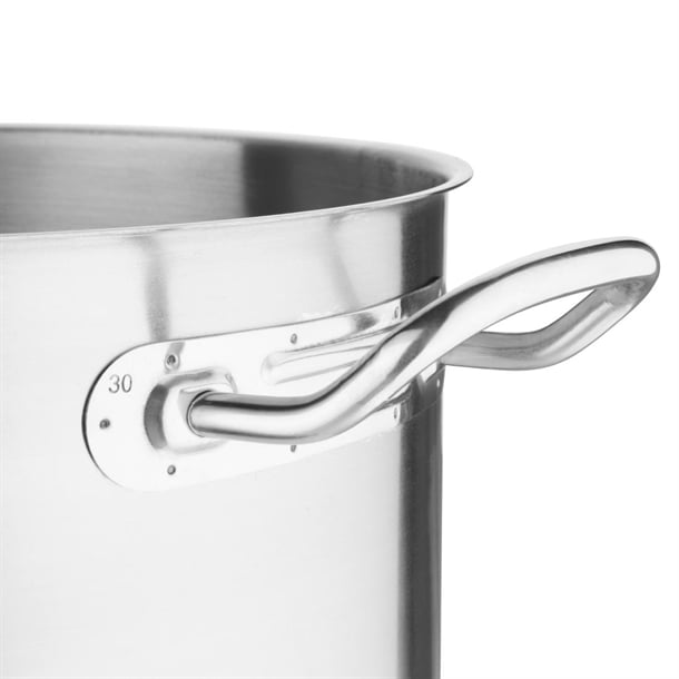 Vogue Stainless Steel Deep Stock Pot 30cm t193