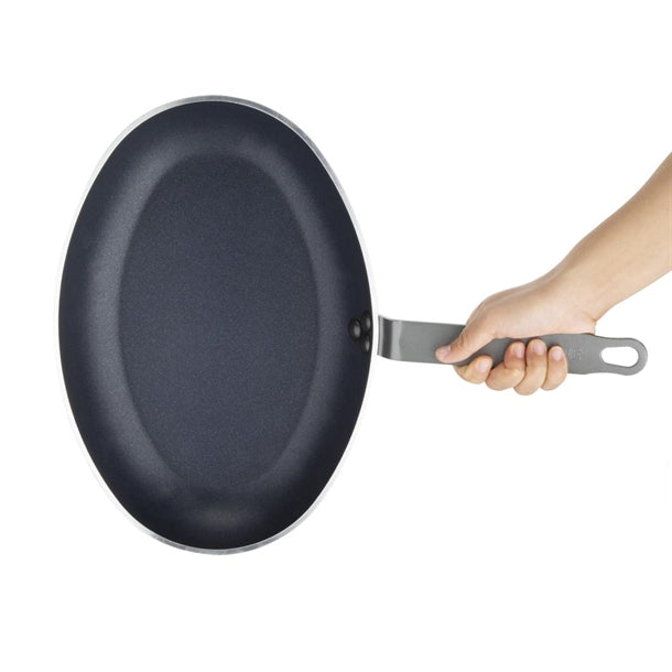 Vogue Aluminium Non-Stick Teflon Platinum Plus Oval Frying Pan 36cm ht988