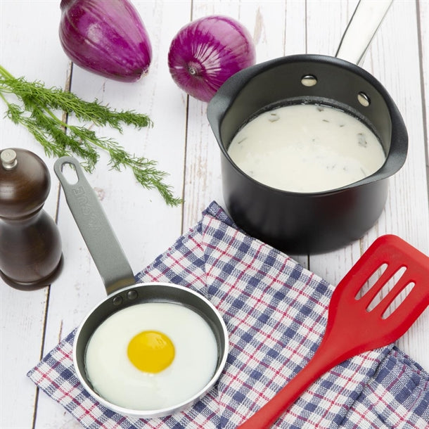 Vogue Aluminium Non-Stick Teflon Blinis Pan 12cm t358