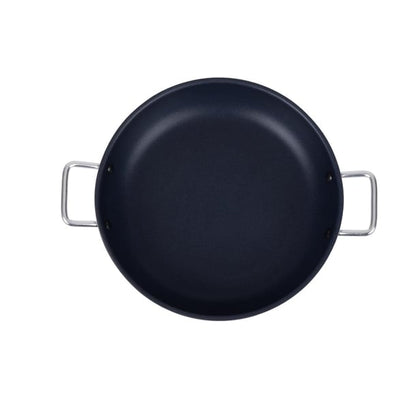 Vogue Aluminium Non-stick Teflon Platinum Plus Paella Pan 35cm ht990