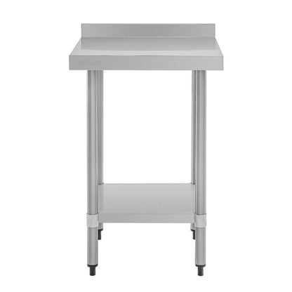 Vogue Stainless Steel Prep Table with Upstand 600mm t379