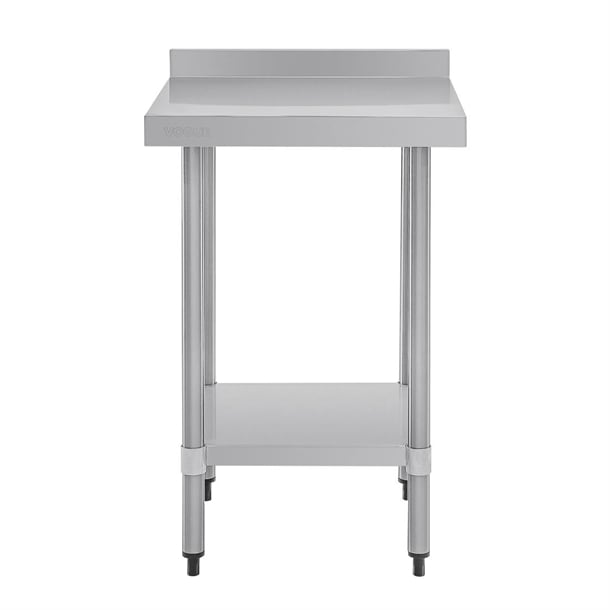 Vogue Stainless Steel Prep Table with Upstand 600mm t379