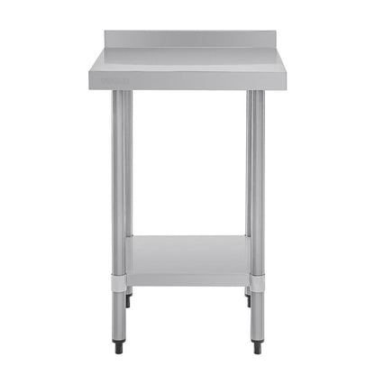 Vogue Stainless Steel Prep Table with Upstand 600mm t379