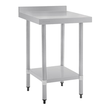 Vogue Stainless Steel Prep Table with Upstand 600mm t379