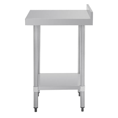 Vogue Stainless Steel Prep Table with Upstand 600mm t379