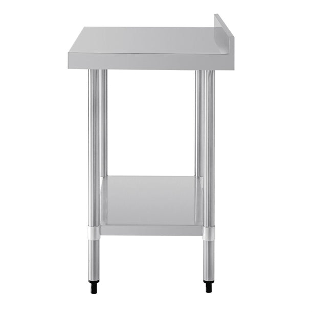 Vogue Stainless Steel Prep Table with Upstand 900mm t380