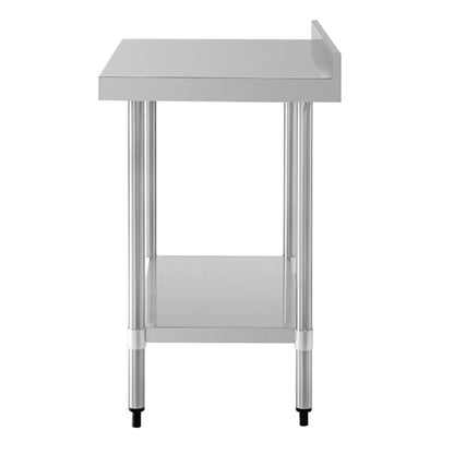 Vogue Stainless Steel Prep Table with Upstand 900mm t380