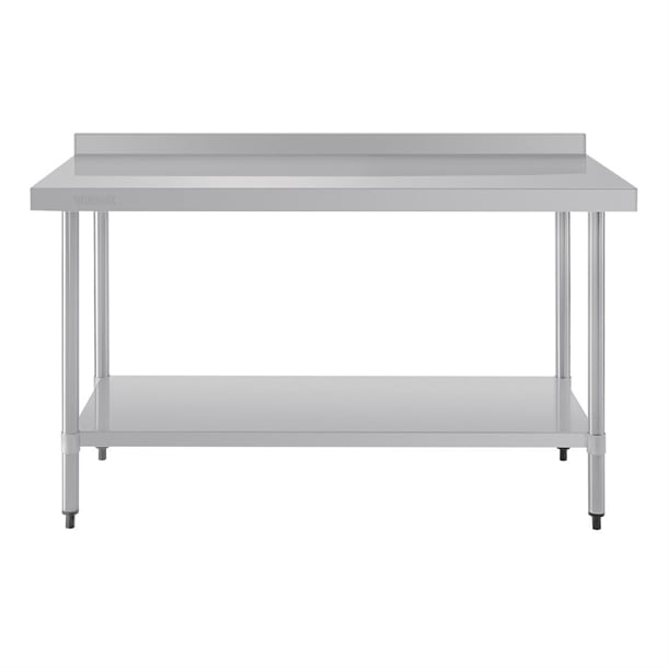 Vogue Stainless Steel Prep Table with Upstand 1500mm t382