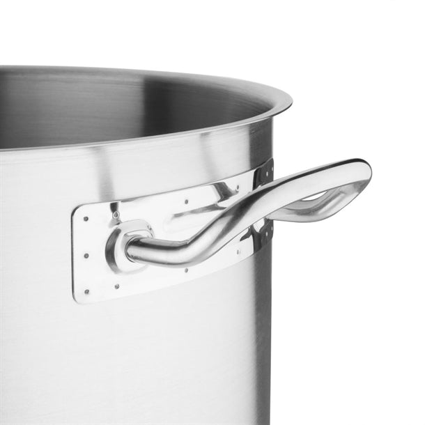 Vogue Stainless Steel Deep Stock Pot 36cm t555