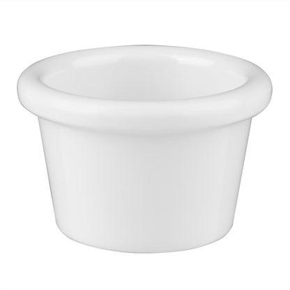 Olympia Kristallon Melamine Plain Ramekins White 63mm (12 Pack) t557