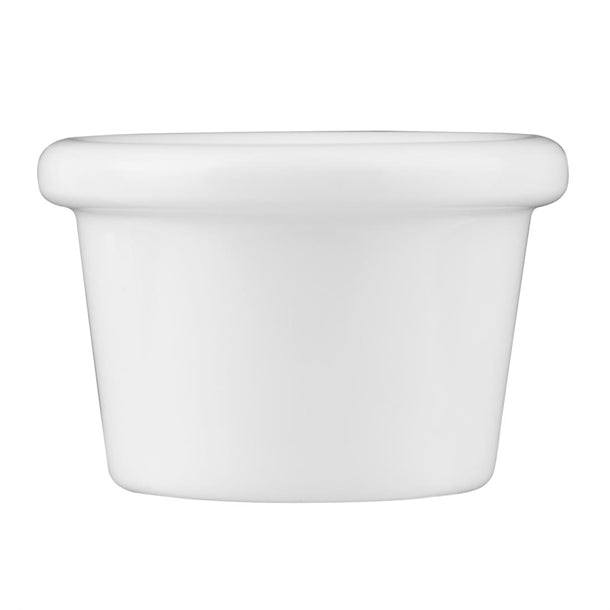Olympia Kristallon Melamine Plain Ramekins White 63mm (12 Pack) t557