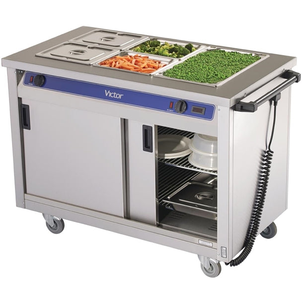 Victor Mobile Crown Bain Marie Hot Cupboard BM30MS t718