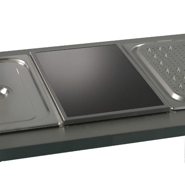 Victor Caribbean Heated Bain Marie Topper - Glass Insert t774
