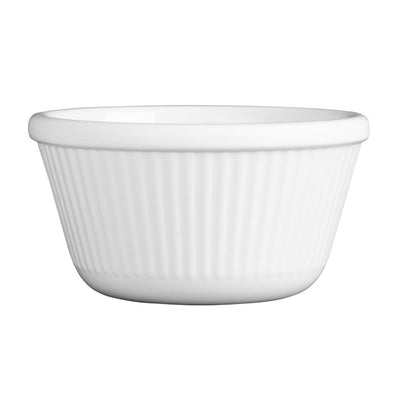 Olympia Kristallon Melamine Fluted Ramekins White 89mm (12 Pack) t839